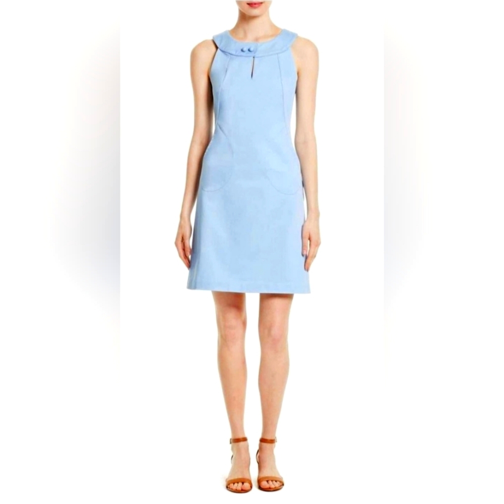 💙 Tory Burch NWT Gerrit A-Line Silverlake Power Blue Dress Size 14